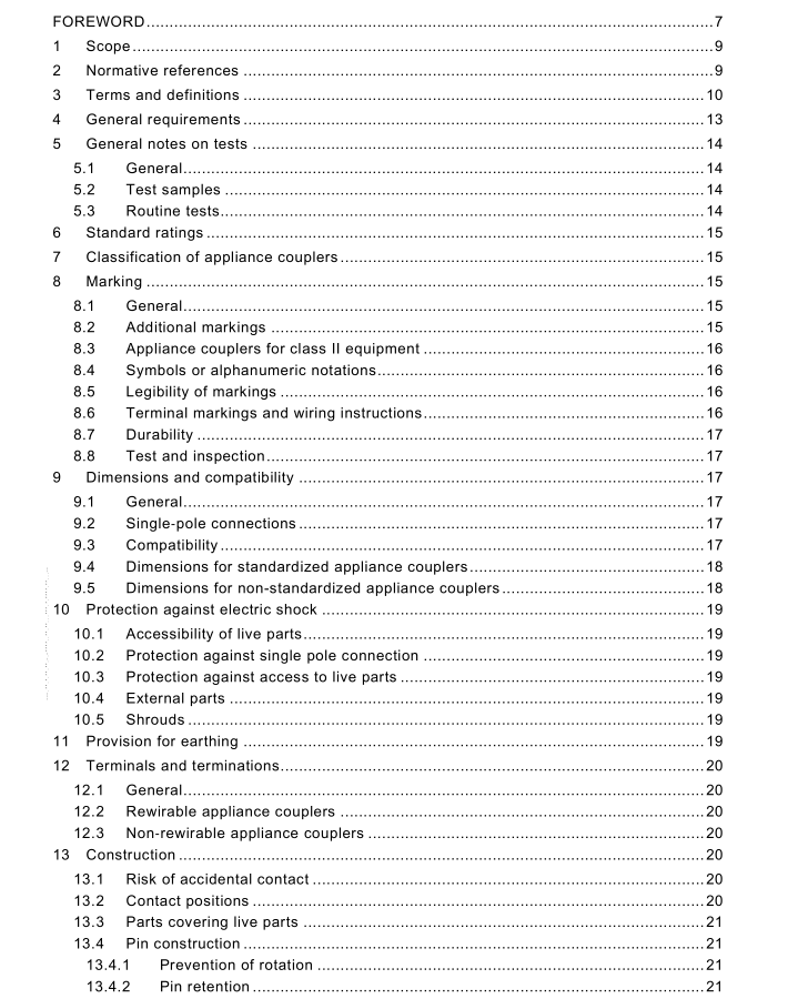 IEC 60320-1-2021 pdf free download - Appliance couplers for household ...